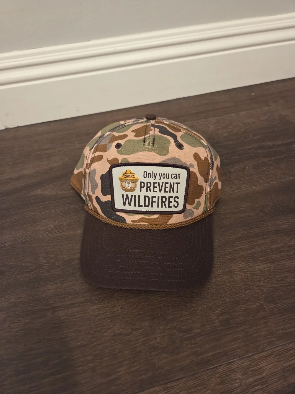 Smokey Camo 5-Panel Trucker Hat